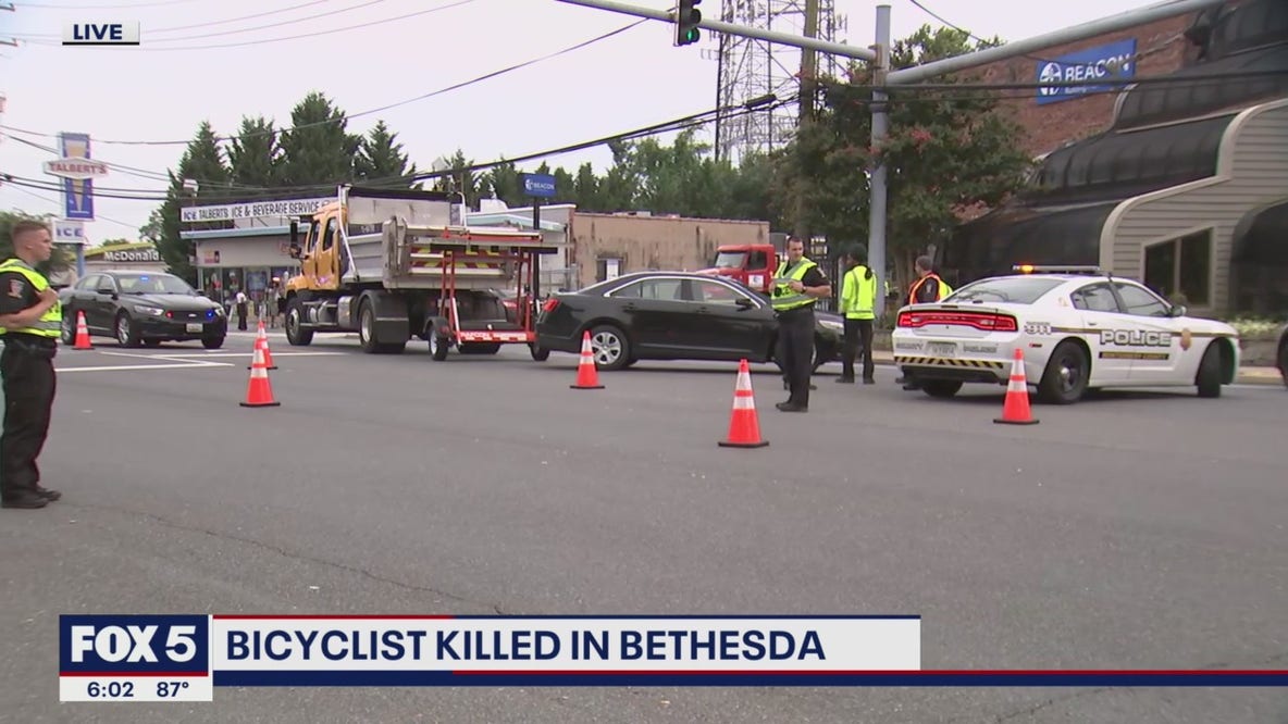 Bicyclist killed in Bethesda